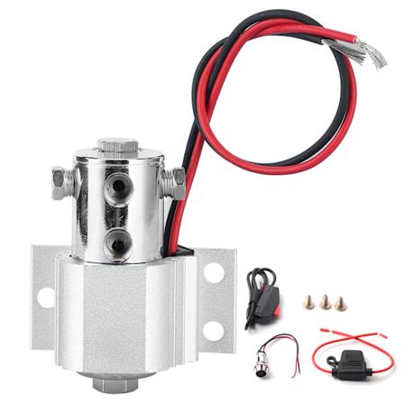 Frontbremseslange låsesett dekklås OS00275SRX01E006 Heavy Duty Type Fit for Ford Mustang 1/8‐27 NPT Silver