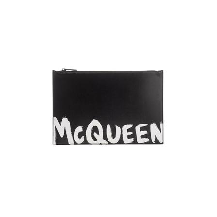 Alexander McQueen Tas , Zwart , Heren , Maat: ONE Size Toilettassen