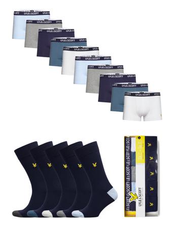 Booker 5 Pack Trunks + 5 Pack Socks Patterned Lyle & Scott