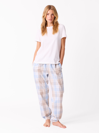 Jean Paul - Alma pysjsett - Dame - Blå - Pysjamas - M