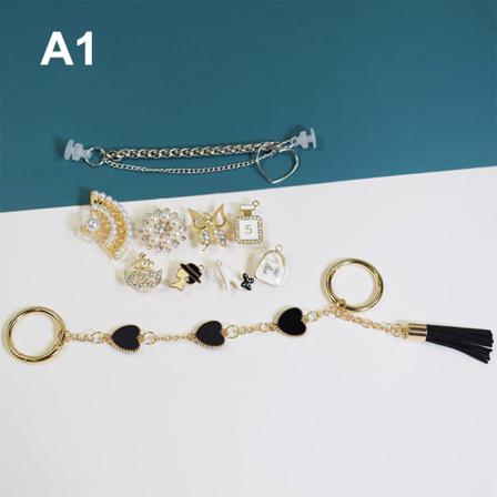 Bling Metall Skor Dekorativ Flicka Blomma Strass Kedjor Sko