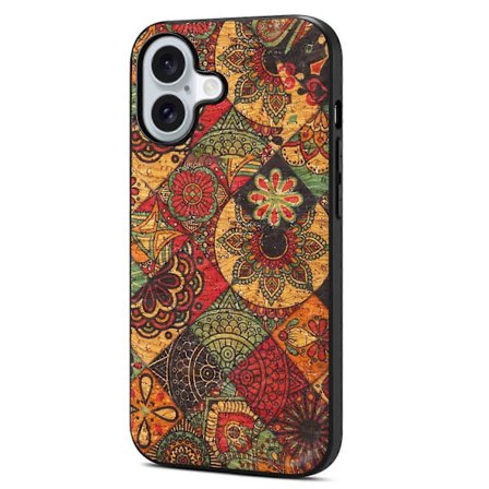 Kompatibel med iPhone 17 Deksel Blomstret PU Lær PC TPU Telefondeksel Gul Høst