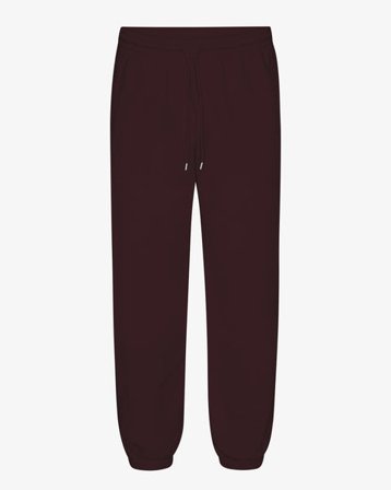 Organic Relaxed Sweatpants - Oxblood Red - Male - S