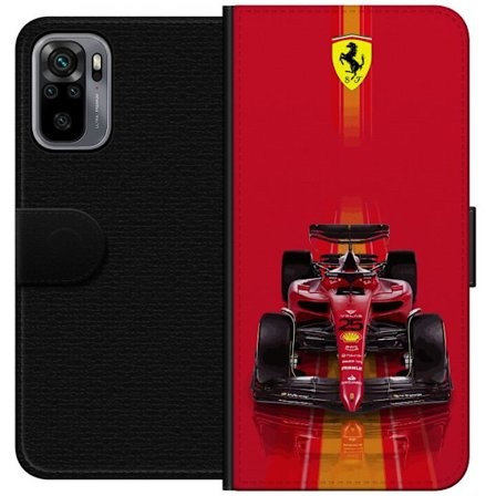 Kompatibelt Lommeboketui til Xiaomi Xiaomi Redmi Note 10S Ferrari Formel 1-bil i ikonisk rød design med sportslig presisjon