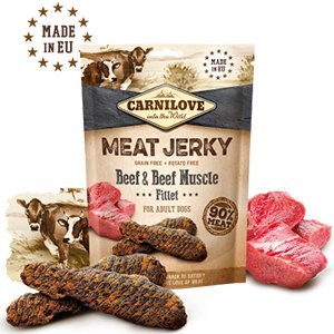 Carnilove Dog Jerky Beef & Beef Muscle Fillet, 100g