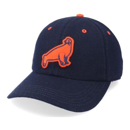American Needle - Blå unconstructed Keps - San Francisco Seals Archive Legend Navy Dad Cap @ Hatstore
