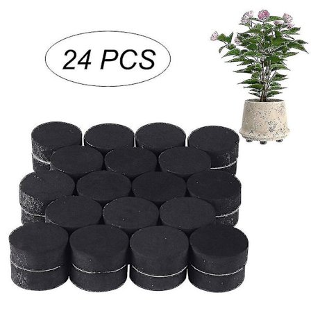24 stk. Usynlige Pottefødder Med Forbedret Skridsikker Overfladegreb Til Plantepotter Og Blomster