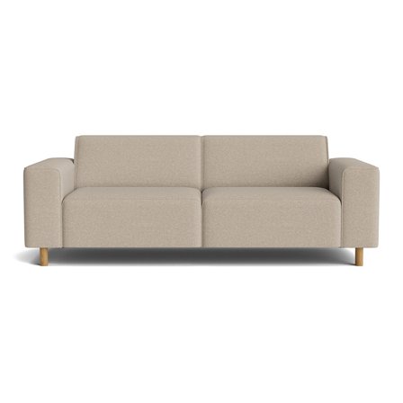 Seam 3-Sitzer-Sofa Aurora Beige Einfarbig Modernes Design mit hohem Sitzkomfort für Ihr Wohnzimmer Couch 78cm Höhe Zeitloser Stil Bequem