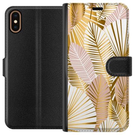 Apple iPhone XS Lommeboketui Gull