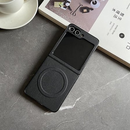 MagSafe-fodral för Z Flip 6, ultratunt och smalt hårt PC Magsafe-fodral kompatibelt med Samsung Galaxy Z Flip 6