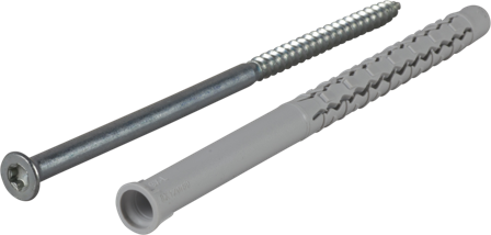 ESSVE GXL 404003 Fasadeplugg Ø 8 mm, TX30, FZB, forsenket hode 120 mm, 50-pakning, Innfesting