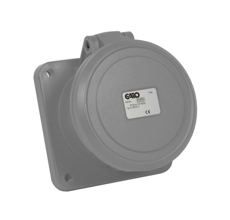 Garo UI 263-12 S Paneluttak IP44, 3-polet, 63 A Grå, 12 h, Stikkontakter & kabler