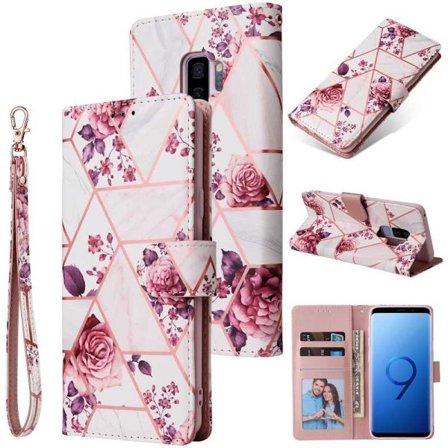 Samsung S9 Plus Trendikäs lompakkokotelo Sparkle 4-FACK