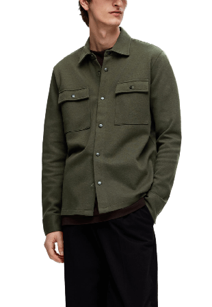 Selected Homme Slhjackie Sweat Jacket Skjortor Herr Grön L