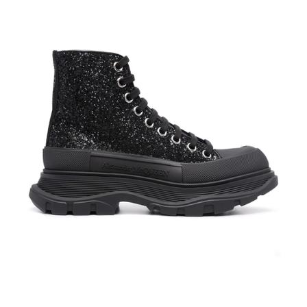 Alexander McQueen Tread Slick High Sneakers , Zwart , Dames , Maat: 35 EU