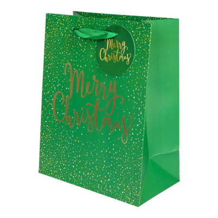 PRESENTPÅSE MERRY CHRISTMAS GRÖN - Partyninja.se