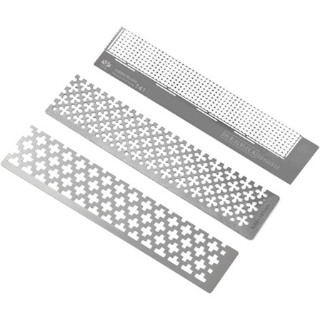 3 st diamantmålning linjaler ritverktyg spetslinjal rostfritt stål borr