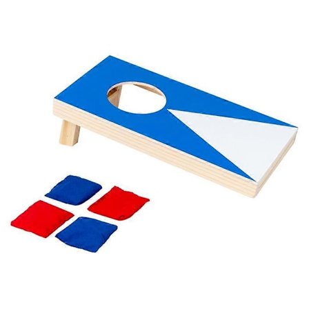 Stressaflastende Trælegetøj Udendørs Bønneposekast Cornhole Spil Sport med Bønneposer og Kastbord til Udendørs Baghave Græs