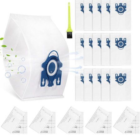 16 kpl Pölynimuripusseja Miele GN 3D -pölynimurille Classic C1 Complete C2, C3, S600, S800, S2000, S5000, S8000 -sarjan pölypussit