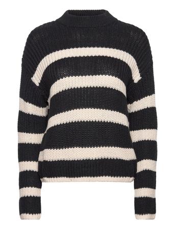 Vmhilda Ls Highneck Pullover Ga Noos Pullover Svart Vero Moda*Betinget Tilbud