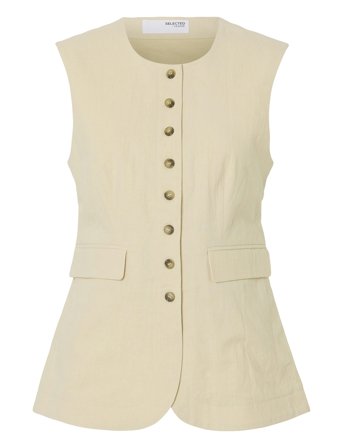 Selected | Slfiluna Sl Buttoned Pocket Vest B | 38