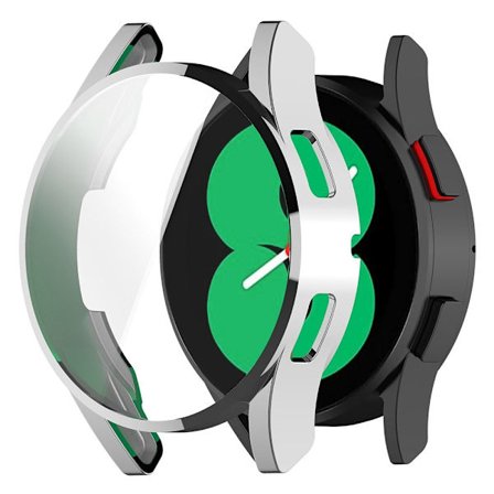 Samsung Galaxy Watch FE 40mm Watch Case Täydellinen suojaus Galvanointi joustava kansi - Hopea