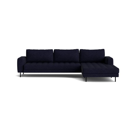 Rouge XL Chaiselongue-Sofa, rechts, Monza Dunkelblau, minimalistisches Design, hoher Komfort, 89cm Höhe, modernes elegantes Wohnzimmer-Sofa
