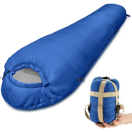 Sommer sovepose til voksne, 790g ultralet, 10°C-20°C sommer campingsæk, bærbar vandtæt kompakt, ideel til camping og udflugter
