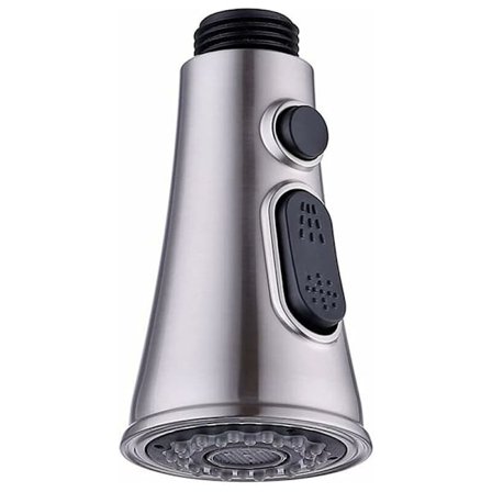 Keittiöhanan ulosvedettävä suihkupää, pesuallashanan ulosvedettävä suihkun suutin, jossa kaksi virtaustilaa: suihku ja virtaus, kestävä ABS-