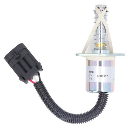 12V Bremse Solenoid Ventil Spole 6681512 Brændstof Stop Solenoid Ventil til Bobcat Minilæsser S150 S160 S185