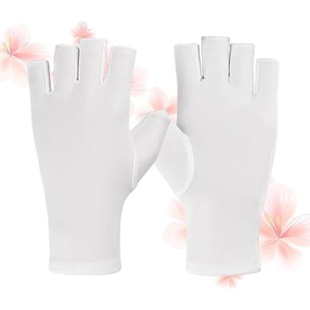 Højelastiske solbeskyttelseshandsker til kvinder, tynde sommerhandsker til udendørs kørsel, anti-ultraviolette handsker, halvfinger, to-finger 