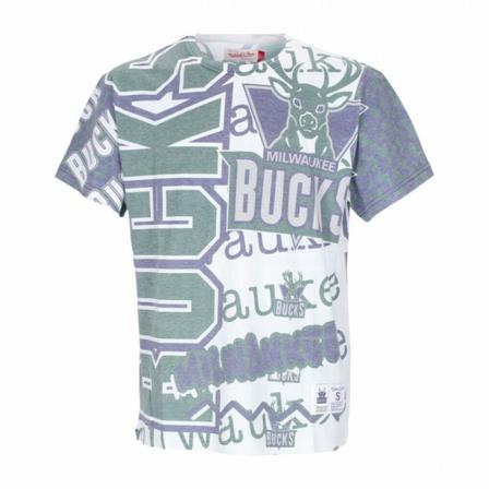 Mitchell & Ness, t-shirt Groen, Heren, Maat:S