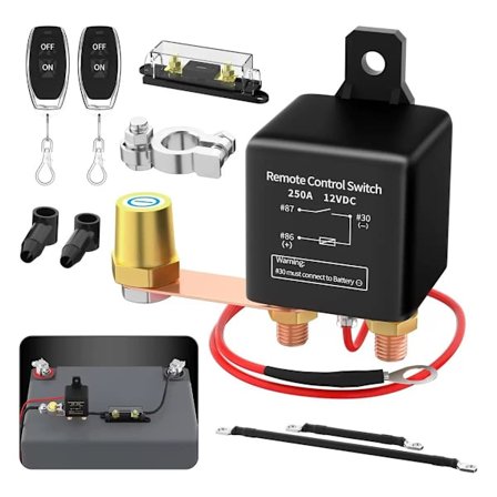 Langaton Kauko-ohjattava Akun Pääkatkaisin 250A