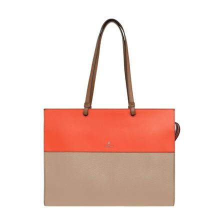 Furla Varsity Style Large Shoulder Tas , Rood , Dames , Maat: ONE Size Schoudertassen