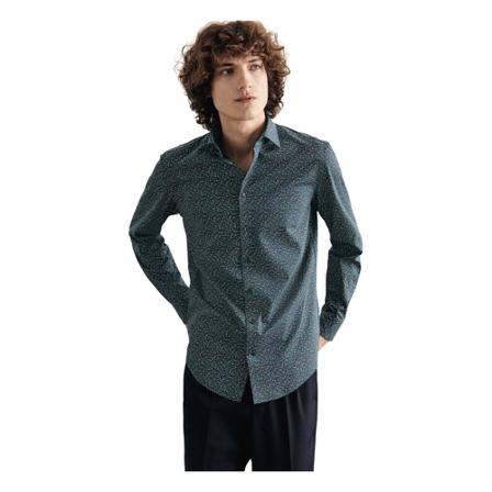 Seidensticker Jersey shirt Slim , Blauw , Heren , Maat: 2XL