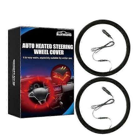 2x Snabb Bilhandvärmare Uppvärmd Ratt Skydd Omslag Bil Rattvärmare Handvärmare För Biltillbehör