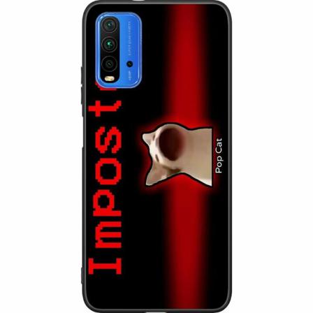 Xiaomi Redmi 9t Svart Skal Pop Cat Meme