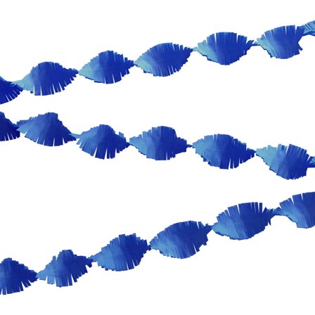 Lang Crepe Guirlande Blå 24m