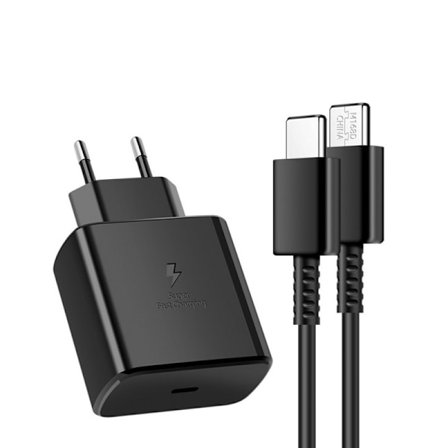 Hurtiglader 45W til Samsung USB-C + 1M USB-C Kabel - WELLNGS