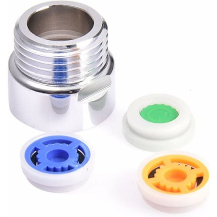 4 stk. Vannstrømbegrenser Sett, Dusjstrømbegrenser Sett for Vannsparing, Opptil 70% Vannsparing 4L/6L/9L/min Vannstrømbegrenser Sett for