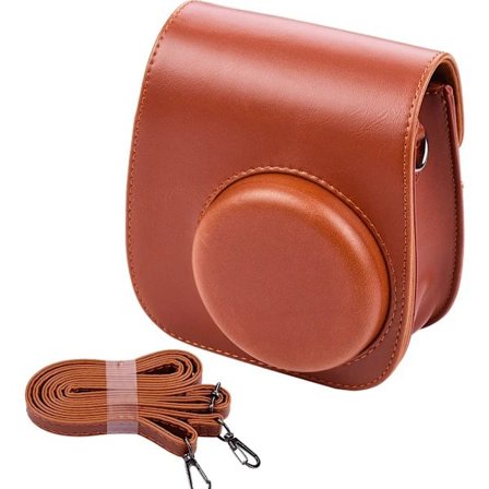 Bærbar Kameraveske Holder Kunstskinn med Skulderstropp