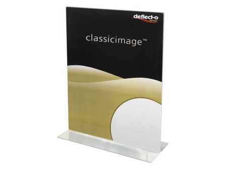 DEFLECTO Informationsställ acryl A4 stående - Lyreco - Kontorsmöbler och inredning - Tavlor ställ och ramar - Informationsställ