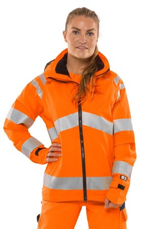 Fristads Dam Varsel Green skaljacka stretch 4681 GLPS klass 3, Varsel Orange