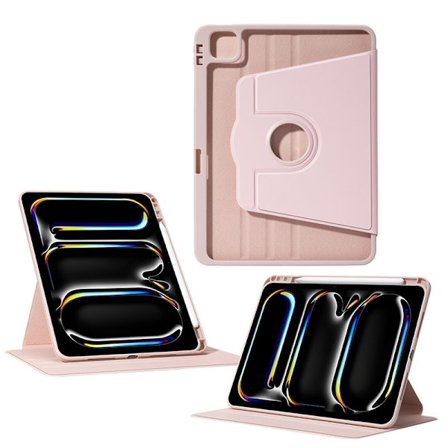 Fodral för iPad Air 1/Air 2 9.7" roterande bokfodral pennhållare Sakura Rosa