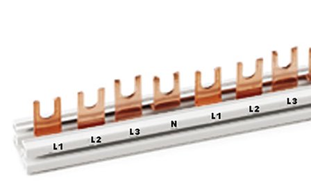 Garo FSJ Faseskinne for 4-modulkomponenter, Elfordeling & strømforsyning