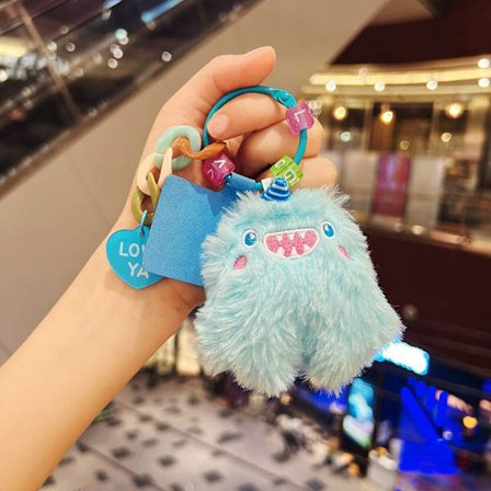 Sød lille dukke, par taske vedhæng, plyslegetøj dukke nøglering, dukke hæng