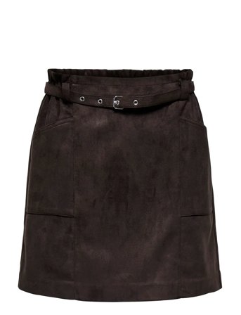 Onldiane Heidi Life Faux Suede Skirt Otw Brown ONLY
