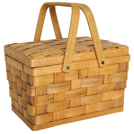 Frankrike stil piknikkurv turkurver oppbevaringsboks kakebord matdekorasjon fotografering håndlaget-trefarge