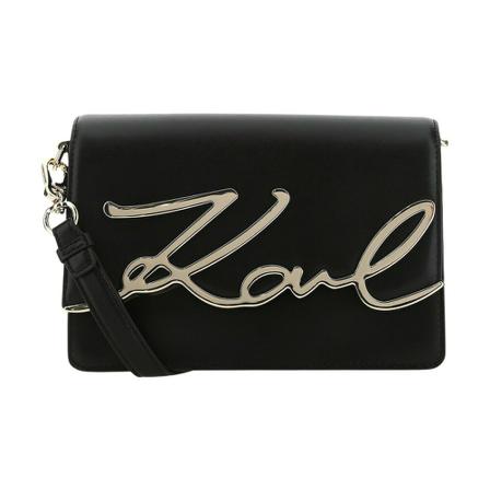 Karl Lagerfeld Crossbody Väska with Logo svart, Dam Axelremsväskor, Dam, Storlek: ONE SIZE