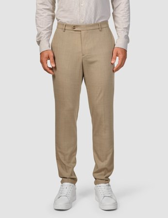 Shaping New Tomorrow - Tech Wool Suit Pants - Sand - Slim Fit - Herre - 32/34
